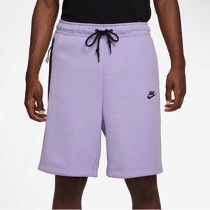 Men's Nike Sportswear Tech Fleece Basketball Shorts Purple FB8171-515 Size L